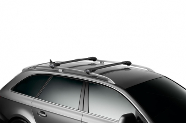 thule wingbar edge auf autotach montiert