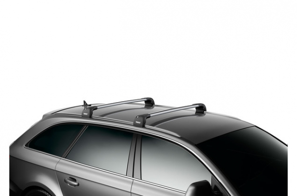 thule wingbar edge auf autotach montiert