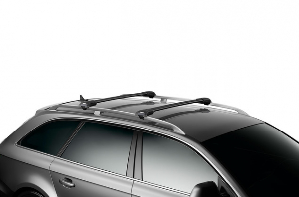 thule wingbar edge auf autotach montiert