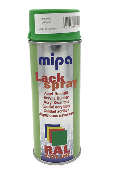 Mipa Lackspray Gelbgrün RAL 6018